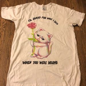 RARE Unif Cat Shirt “I’m sorry for what I said..”
